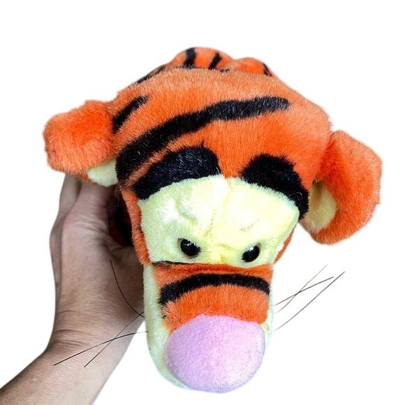 Disney Winnie the Pooh Tigger Plush Stuffed Animal Tiger Curly Tail Sitting Toy - Picture 6 of 9